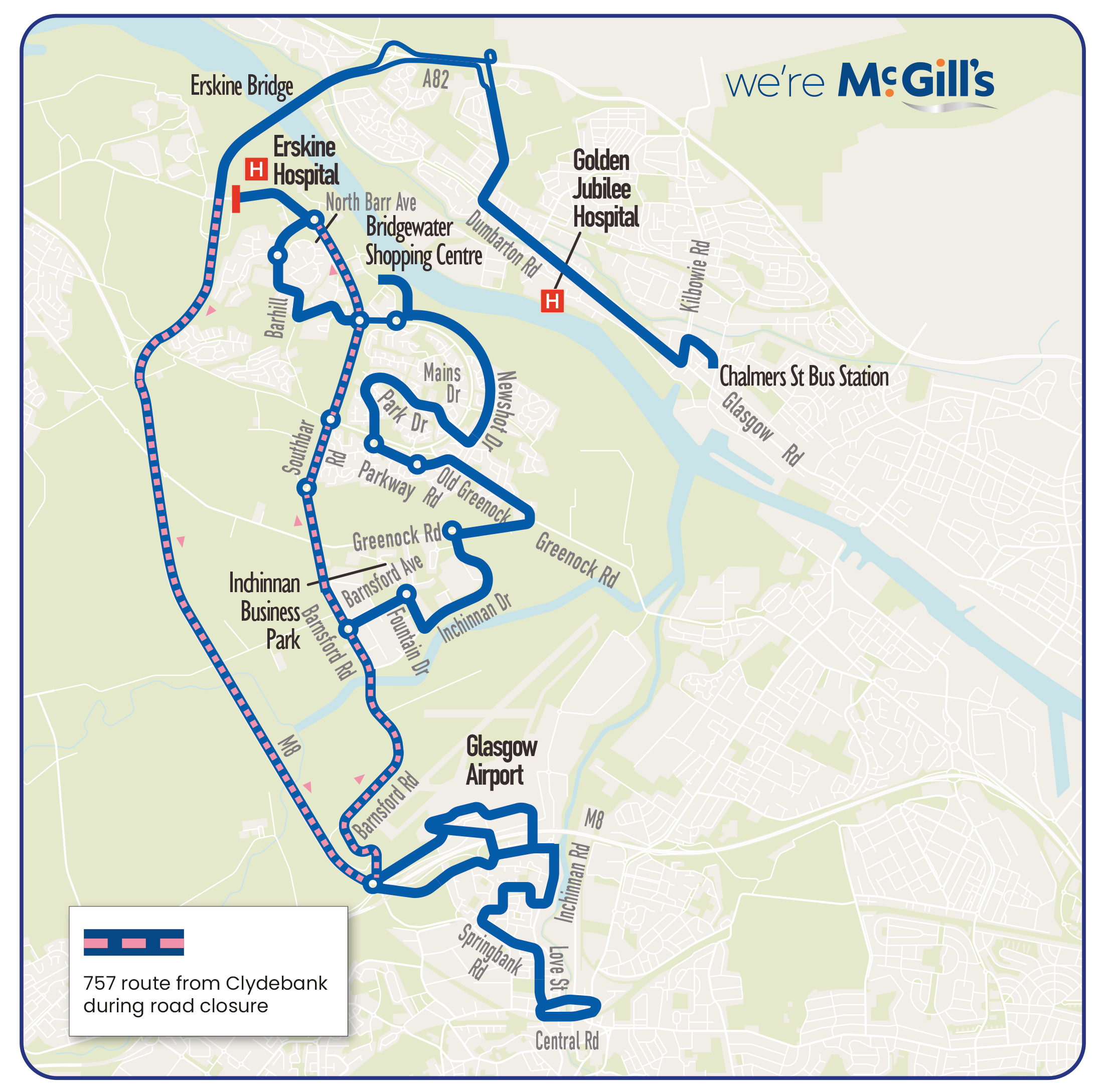 Erskine Bridge Weekend Closure 757 Diversion McGill s Buses